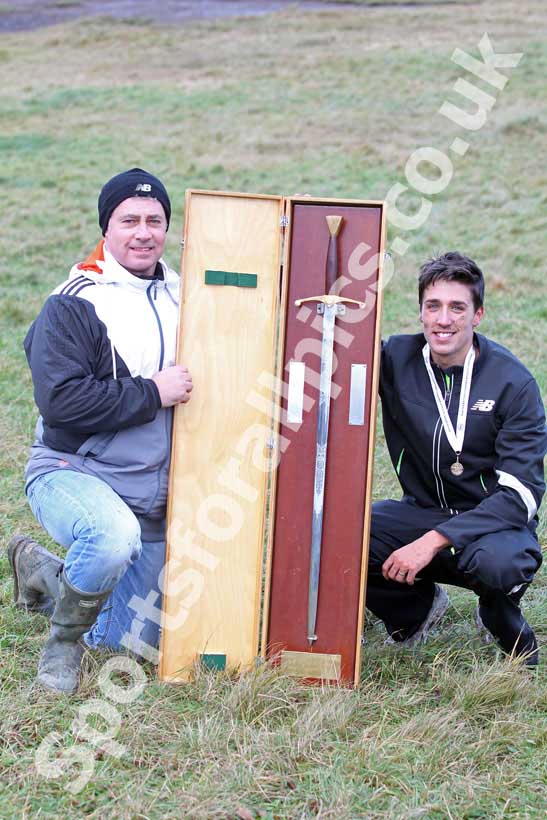 Senior Men's winner Ricky Stevenson and coach